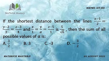 If the shortest distance between the lines x-1/2=y-2/3=z-3/4 and x/1=y/a=z-5/1 is 5/sqrt6