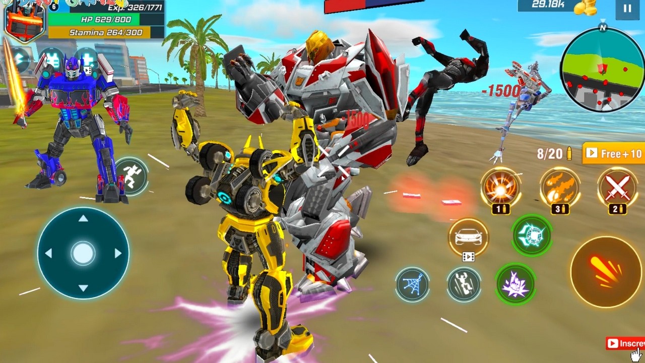 ROPE HERO DE ROBÔS TRANSFORMERS, ROBOT CITY CAR BATTLE, MELHOR ROPE HERO DE ROBÔS, jogo mobile robôs
