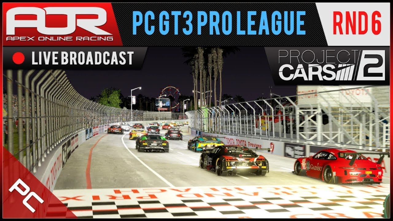 Project CARS 2 - AOR PC GT3 Pro League - Season 9 - Round 6 - Long Beach