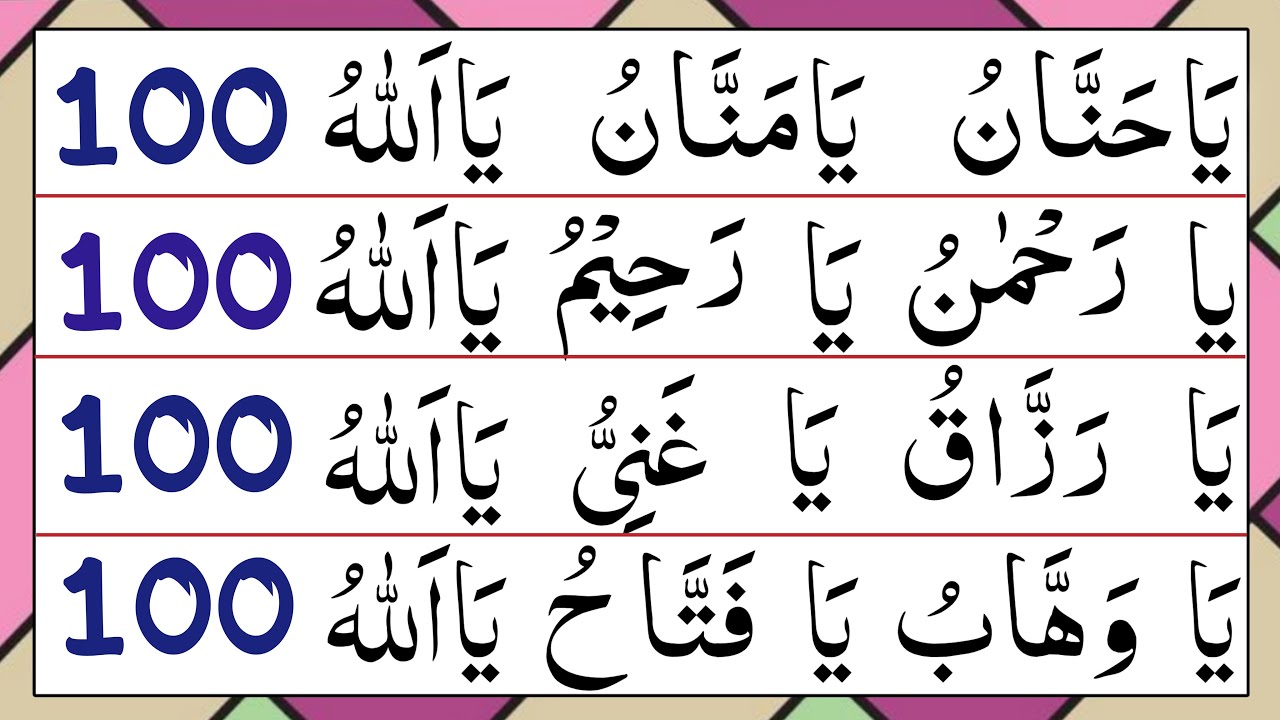 Ya Hannan Ya Mannan | Ya Rahmanu Ya Raheemu | Ya Allahu Ya Razzaqu  Ya Ganiyu | Powerful Azkar
