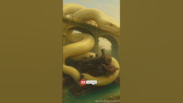 Nature Travel I Albino Python wrapped around the train #trending #python #snake #shorts #train