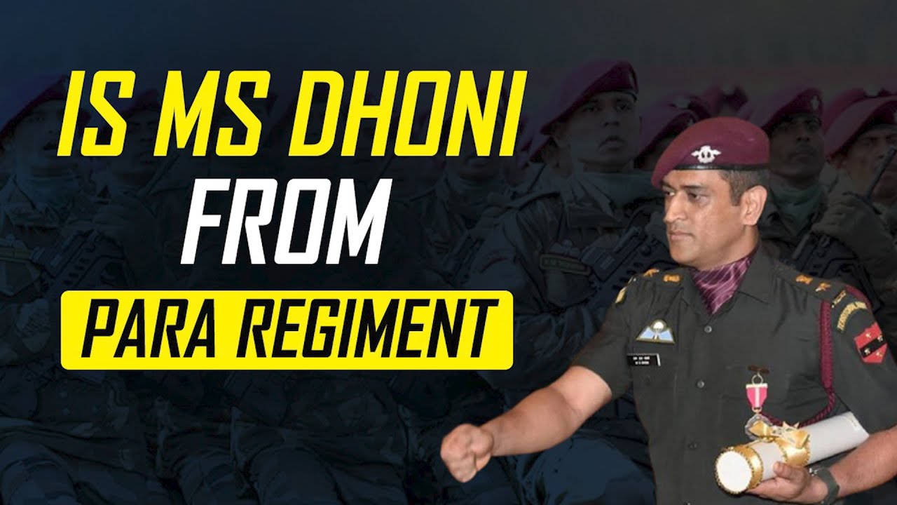 Is MS Dhoni From Para Regiment? | M S Dhoni Para SF | M S Dhoni Army Training