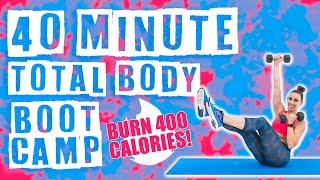40 Minute Total Body Boot Camp Workout 🔥Burn 400 Calories! 🔥 screenshot 1