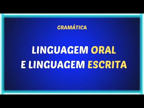 Vídeo: Como você escreve oral?