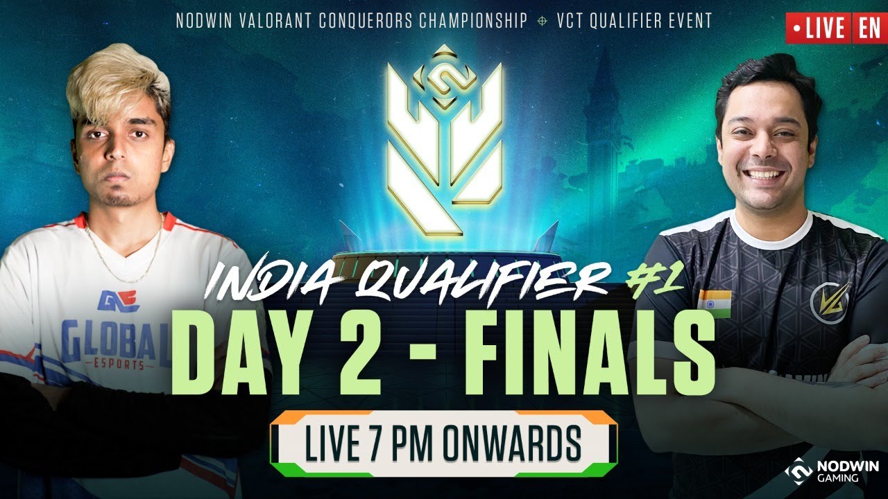 [EN] Valorant Conquerors Championship | GE vs VLT | India Qualifier #1 - Day 2 | Finals