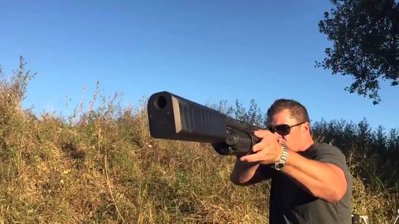 Benelli M2 with 27 round Xrail and Silencerco Salvo12.