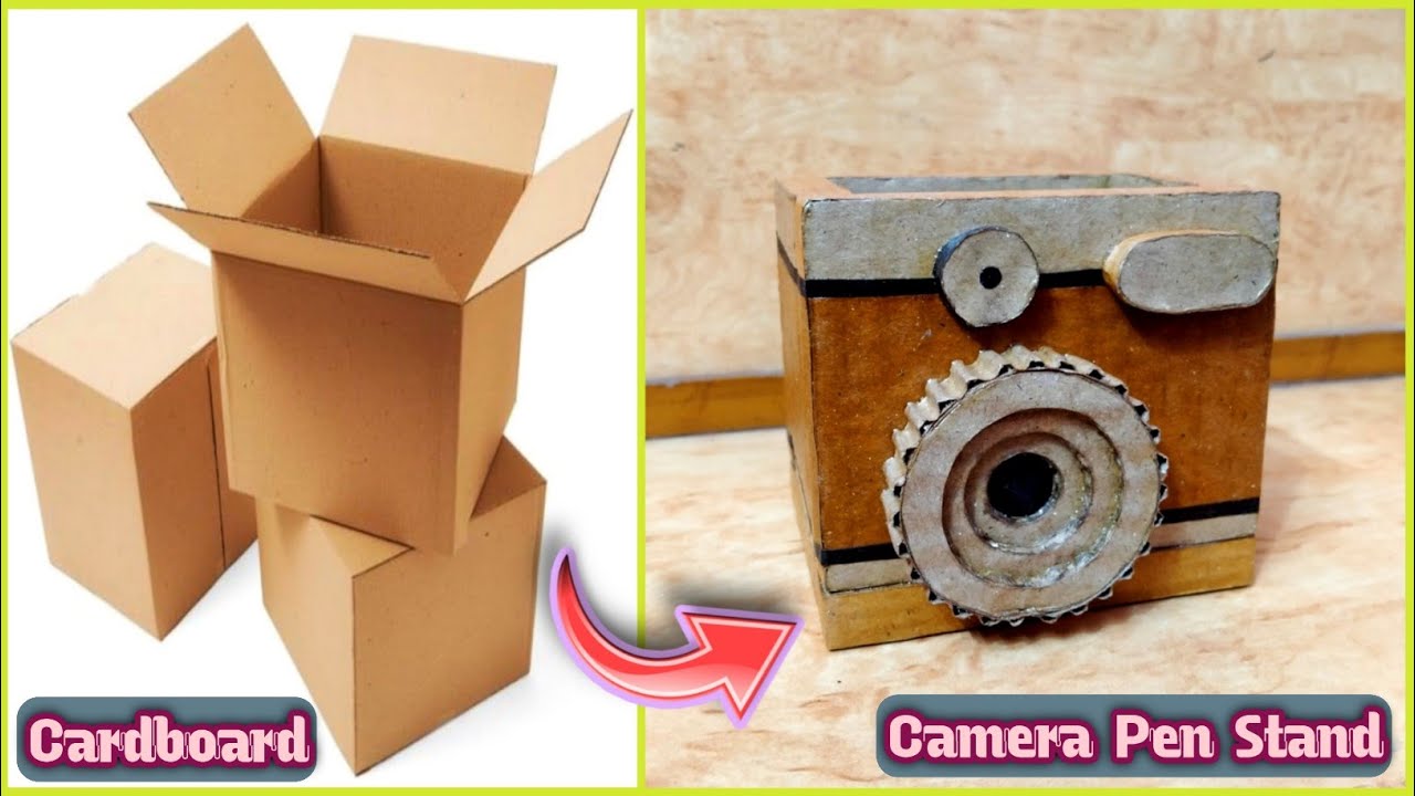 Camera Pen Stand With Cardboard | Unique Design | 📸 - YouTube