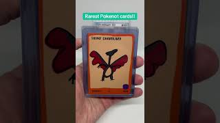Showing off the rarest Pokenot cards thus far with a derp grade Mew and all four Patreon Excluisves.