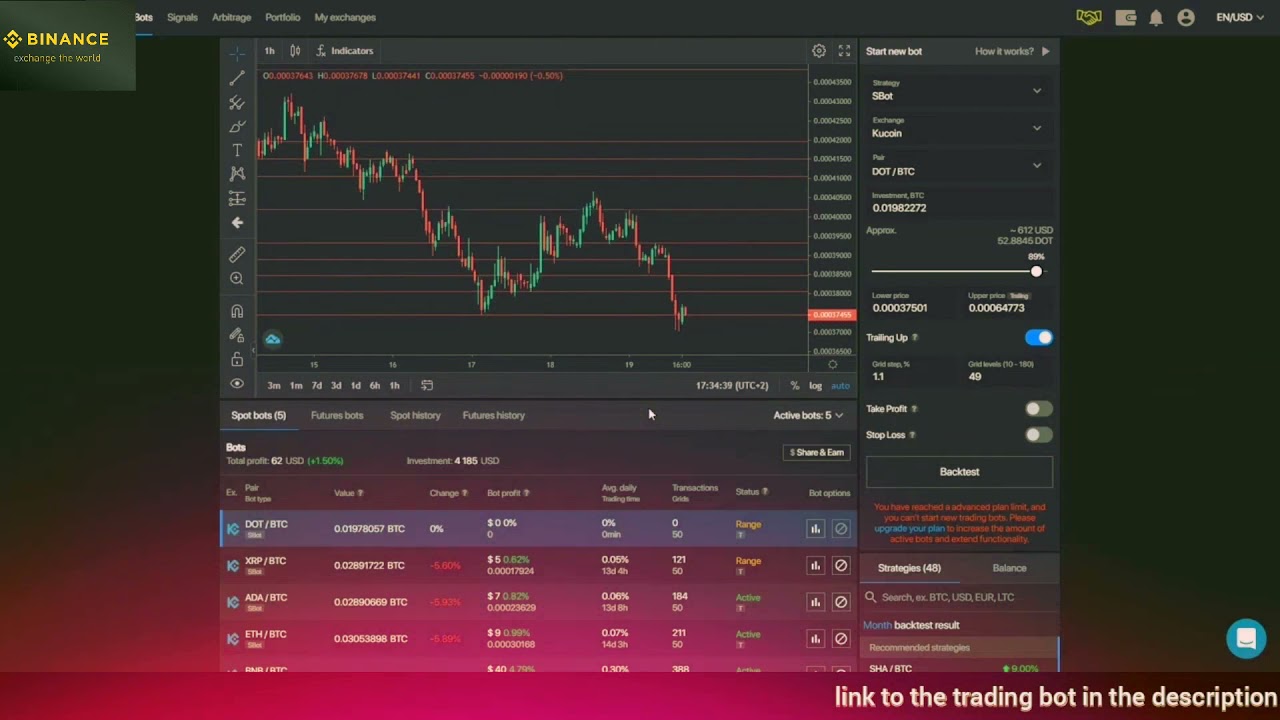 FREE COINEX TRADING BOT AND KUCOIN / +30% PROFIT PER WEEK