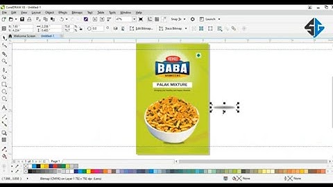 Namkeen Packaging Design in Corel Draw Tutorial by Sahni Graphics