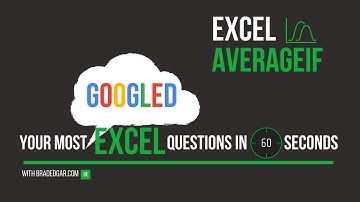 Excel Averageif: Caculate Average Spend by Department Using the Averageif Formula