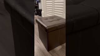 Folding ottoman that stores!