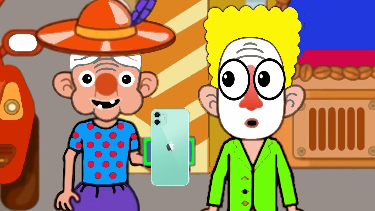 Как смешная бабуля играла в интересной и веселой игре pepi house