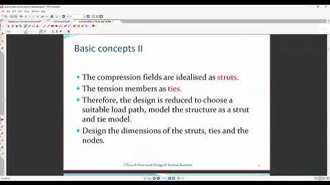 Week 6 - Strut & Tie Modelling of Concrete Structures - Strut and Tie modelling   concept default