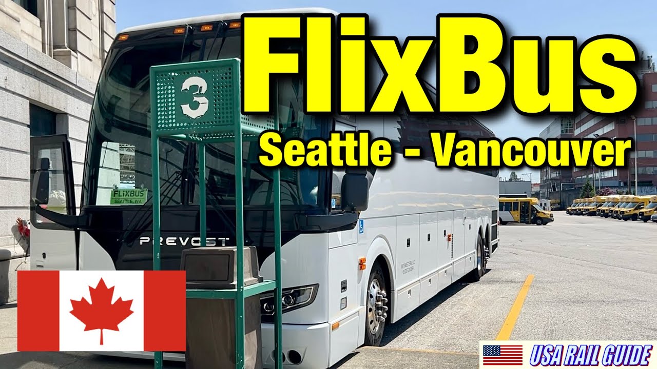 [ USA Bus ] FlixBus International Route, 3.5-hour trip to Canada