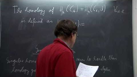 Algebraic Topology - Fernando Rodriguez Villegas - Lecture 06