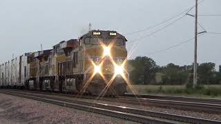 UP ES44AH 2549 Leads a Short Salad Shooter/Stack Train on 10/5/19
