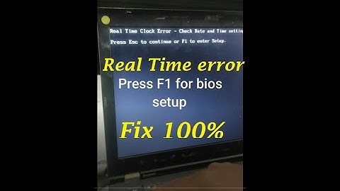Real Time Clock Error Fix || How To Fix Date Time Error || Date Time Set kaise Kare