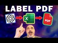 Create Printable Sticky Labels in Excel with ChatGPT