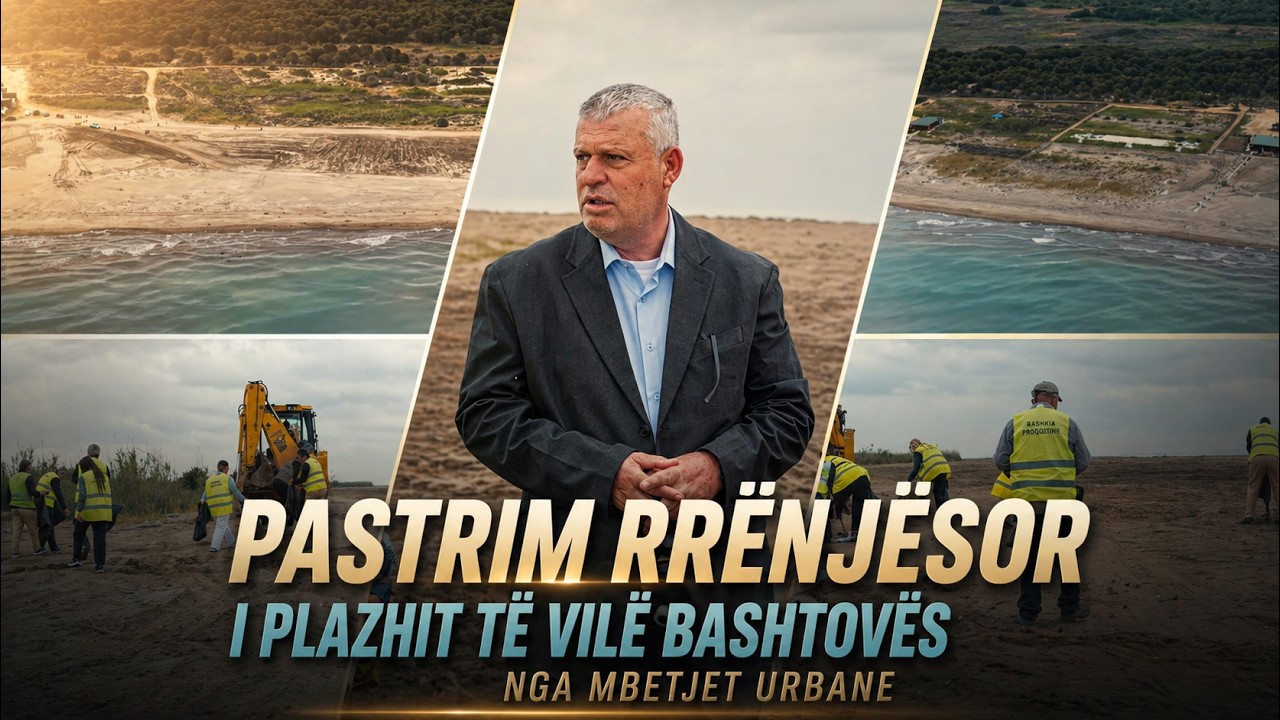 Shkëlqim Hajdari në aksion: Pastrim rrënjësor i plazhit të Vilë Bashtovës nga mbetjet urbane