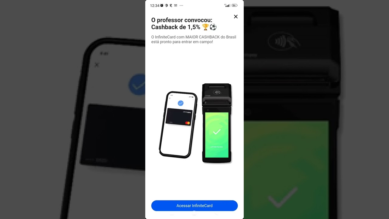 infinity pay 1,5 cashback