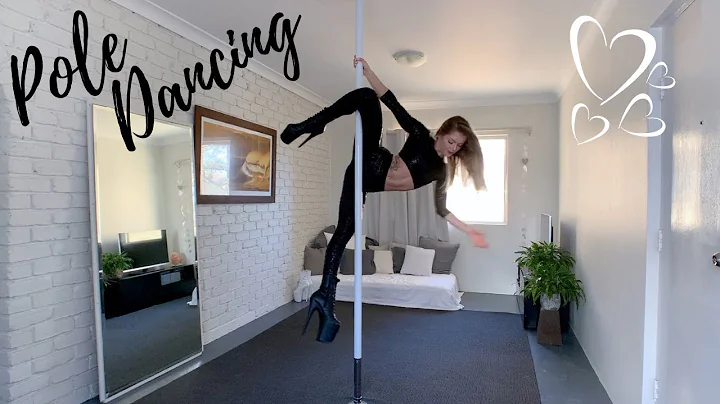 POLE DANCE TRAINING in PLEASER HIGH HEELS & STICKY...