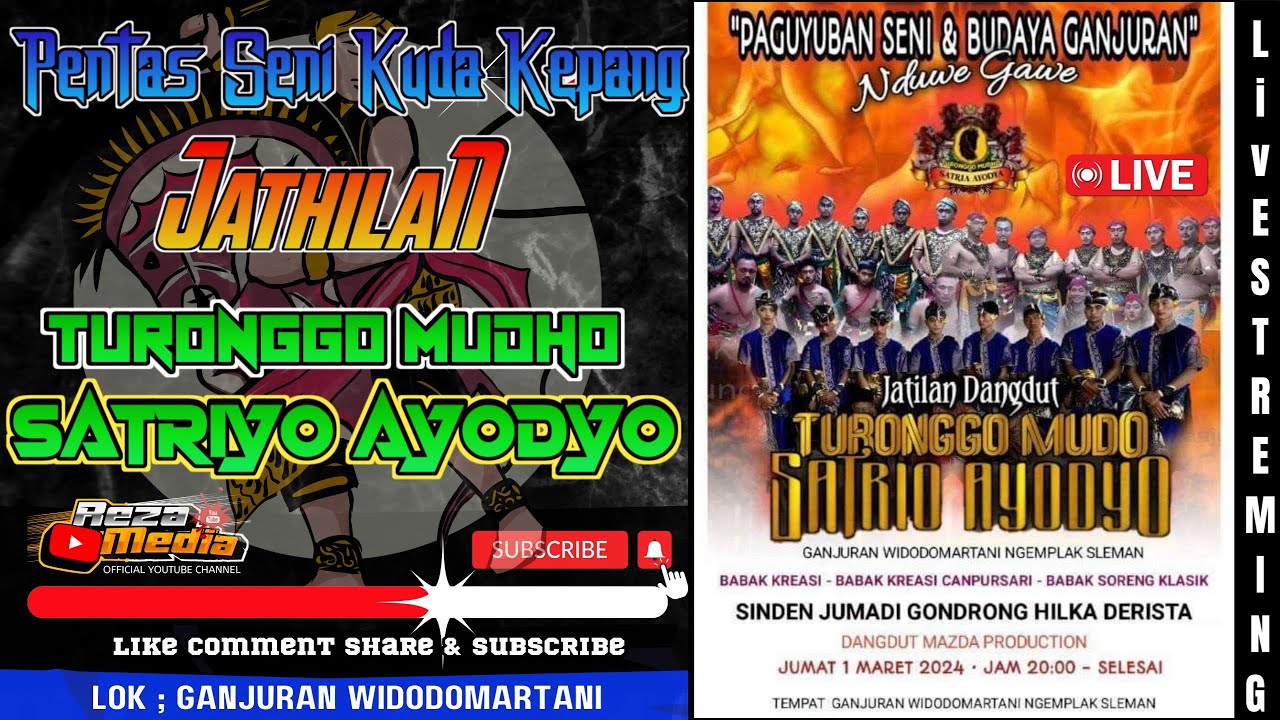 Live Jathilan TURONGGO MUDHO SATRIO AYODYA🔴 Streaming Jaranan Blendrongan TMSA hari ini di Ganjuran