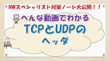 【#30ネットワーク勉強 ネスペ　CCNA CCNP】TCPとUDPのヘッダについて説明せよ！！