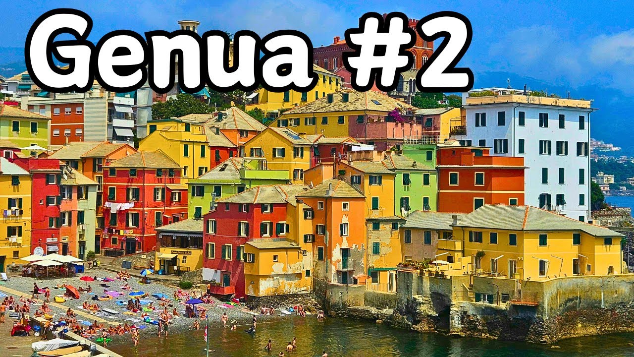 Genua - malownicza zatoczka z plażą Boccadasse.