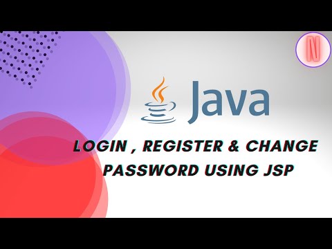 Login, Register and change password using jsp