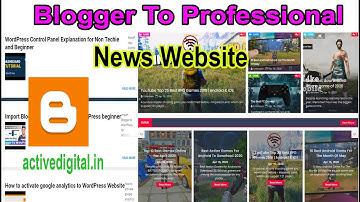 Turn Your Blogger to Professional News website in Tamil