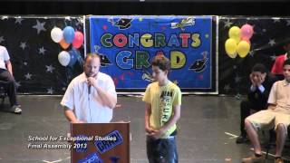 School for Exceptional Studies Grade 8 Promotion 2013