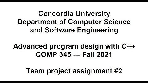 COMP345 - Advanced Program Design with C++ - assignment #2