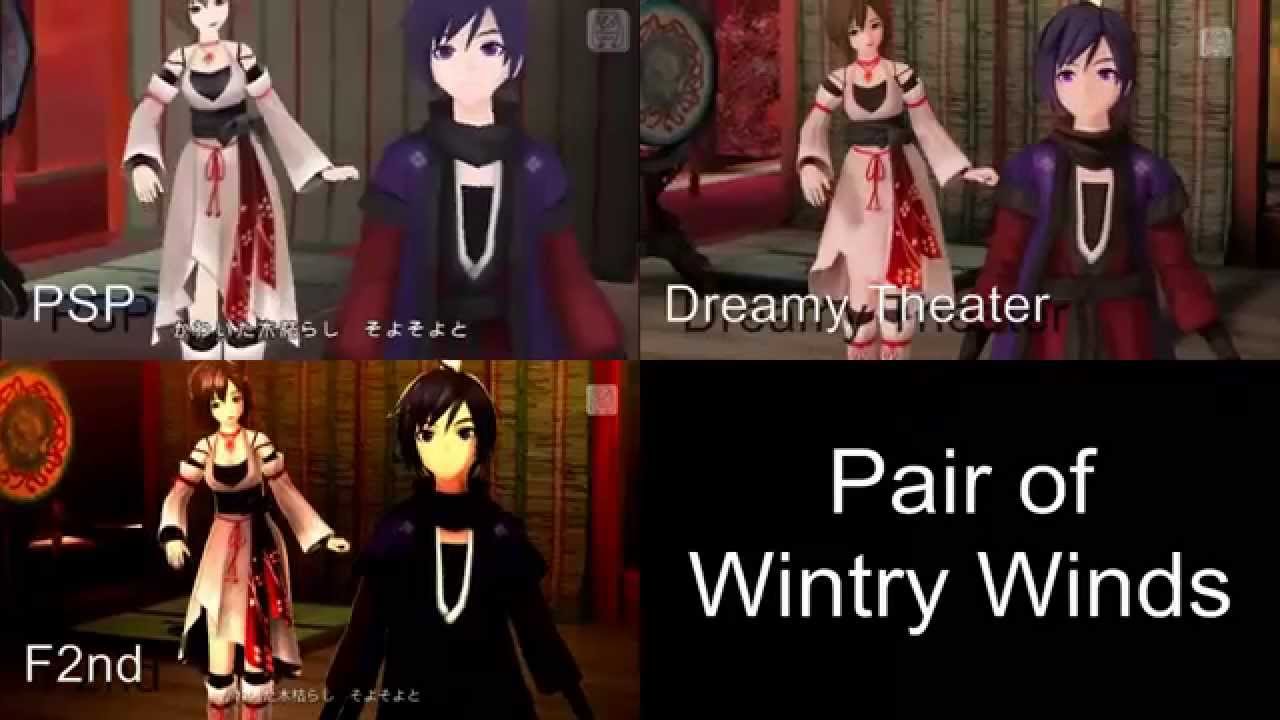 Pair of  Wintry Winds Project Diva F2nd PV Comparison