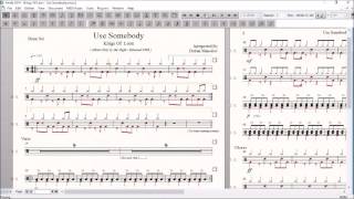 Drum Score World (Sample) - Kings Of Leon - Use Somebody