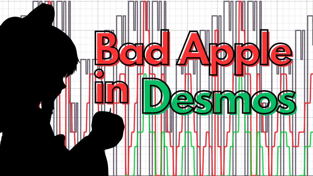 Bad Apple!! Played on Desmos YouTube