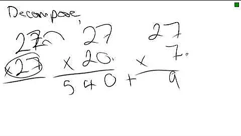 Decompose 2 digit by 2 digit multiplication