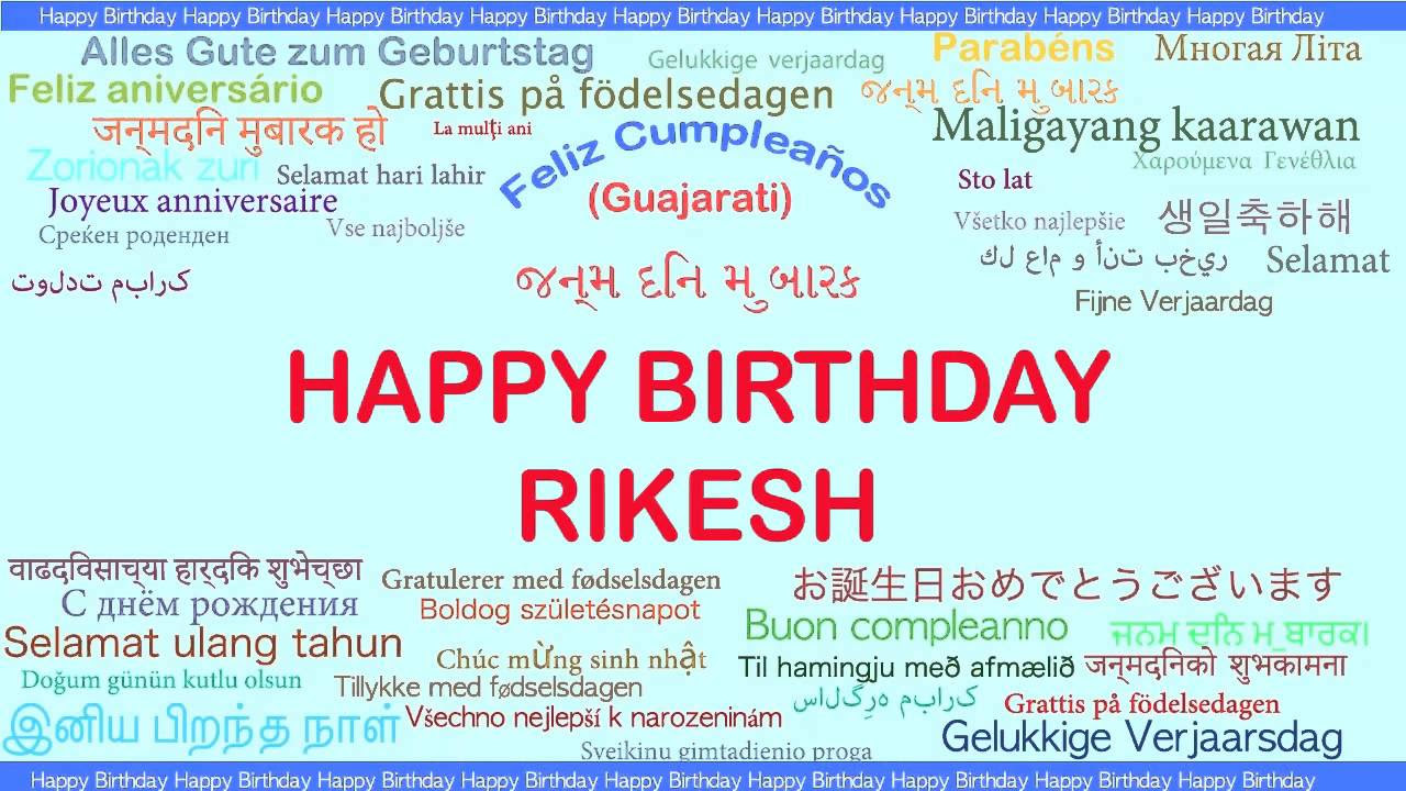 Rikesh   Languages Idiomas   Happy Birthday