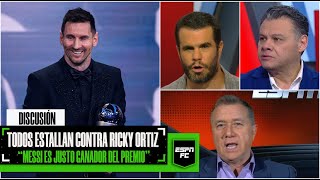 POLÉMICO DEBATE por el The Best para Messi y discuten contra quien justifica el premio | ESPN FC