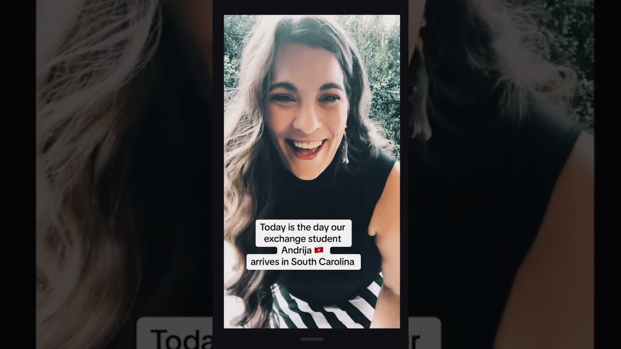 Our exchange student from Montenegro arrived today! 