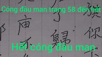 Dân tộc dao thanh y đọc cóng đâu man từ trang 58 đến hết cóng đâu man kêm mun