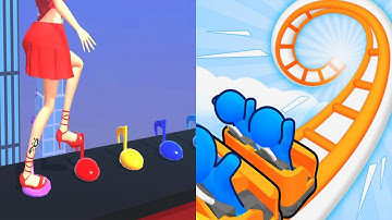 ASMR Tippy Toe VS Runner Coaster - All Levels Gameplay Android,ios (Part 13)