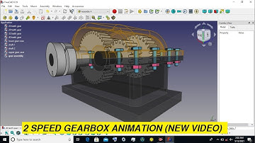 FreeCAD gear box animation and design