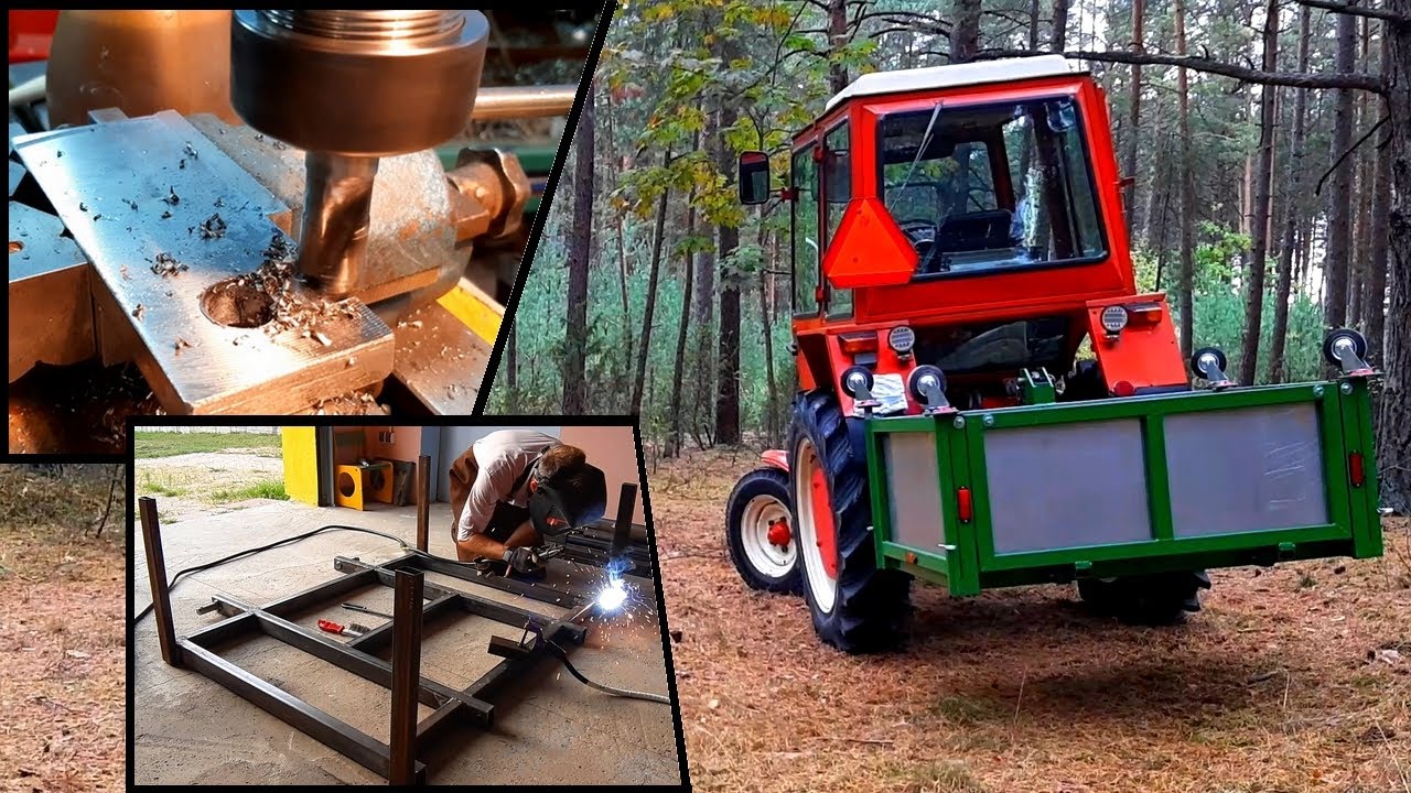 Skrzynia transportowa do ciągnika na TUZ - budowa