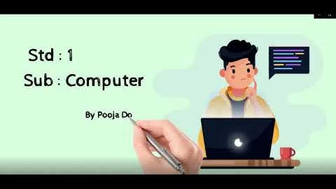 Computer for class 1 | Ch : 3 New words (Notebook work) By Pooja Doshi
