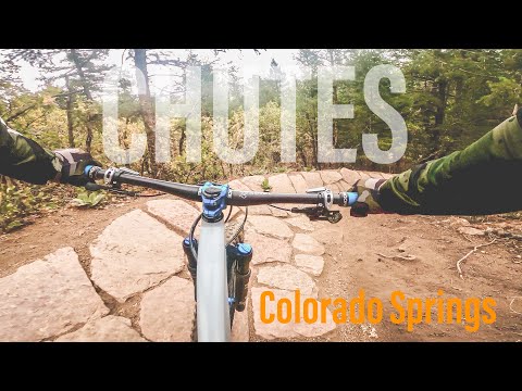 Beginner attempts CHUTES DOWNHILL TRAIL - Colorado Springs, Colorado - Mountain Biking