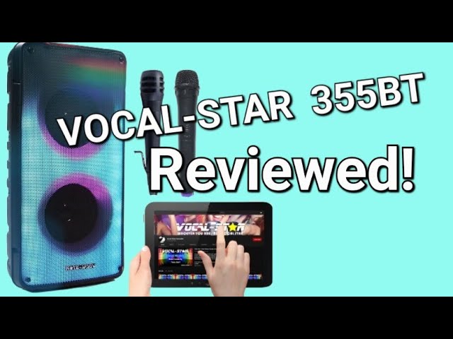 Vocal-star VS-355BT karaoke machine and bluetooth speaker. Box Opening,  first look and review 