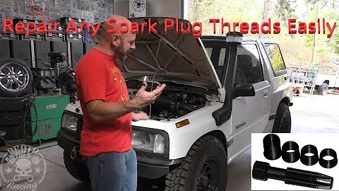 Repairing Stripped Spark Plug Threads in Aluminum Heads Without Removing them.  EASY