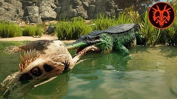 A Versatile Killer | Sarcosuchus Combat Compilation - Official Servers | Path of Titans