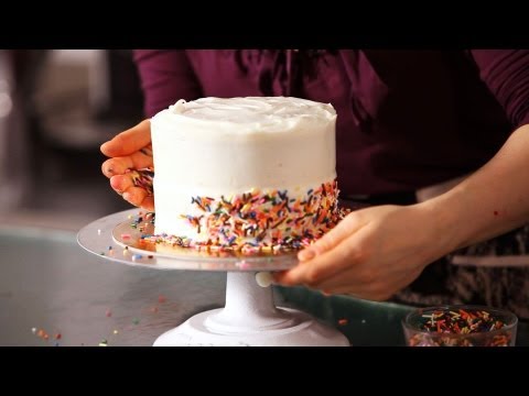 How to Decorate a Cake with Sprinkles | Cake Decorating